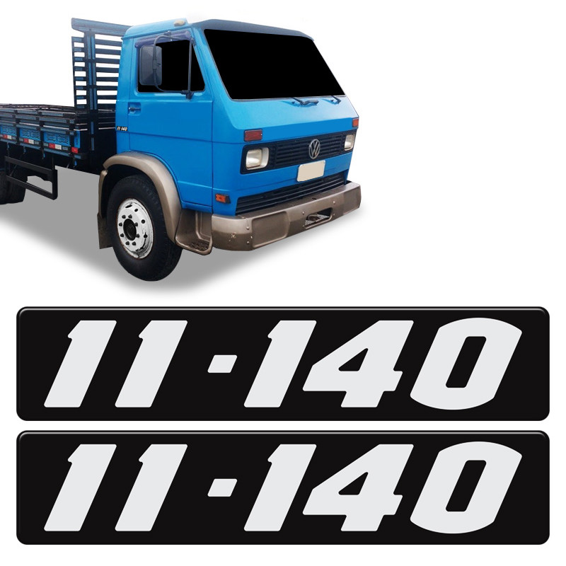 Par De Adesivos 11-140 Emblema Preto Caminhão Volkswagen em Oferta na Shopee