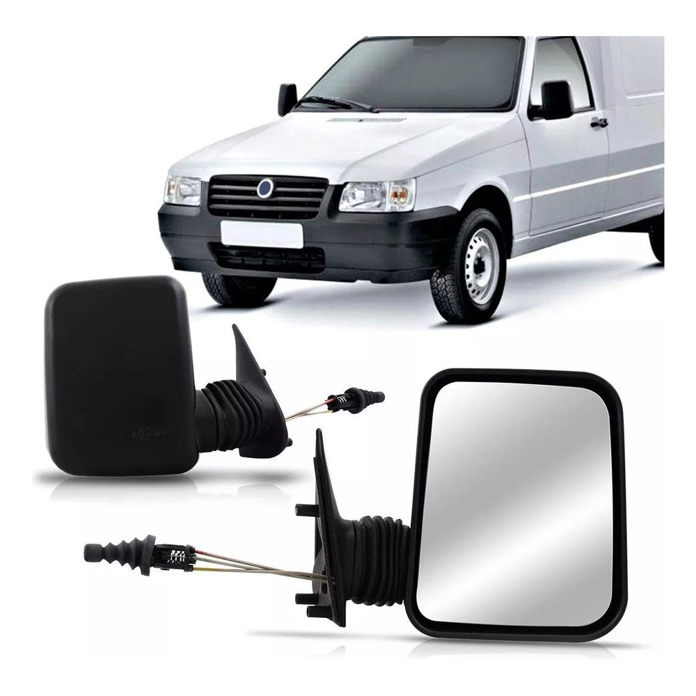 Retrovisor Fiorino 1997 1998 1999 2000 2001 2002 2003  A 08 09 10 C/controle em Oferta na Shopee