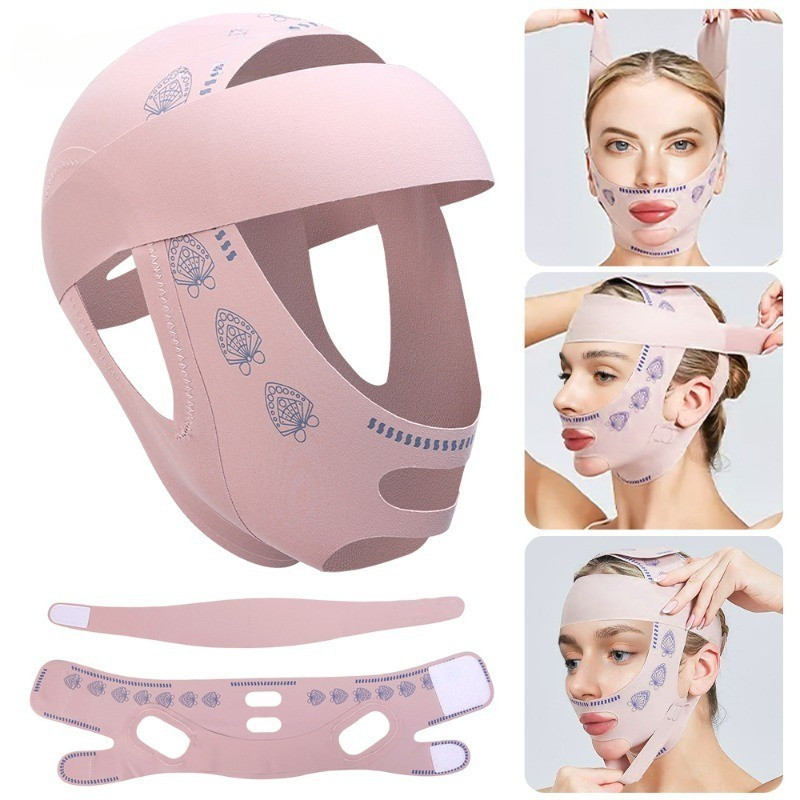 FACE LIFT UP Breating Máscara Fina Respirável Antirrugas-Reduz O Queixo Duplo Para Dormir