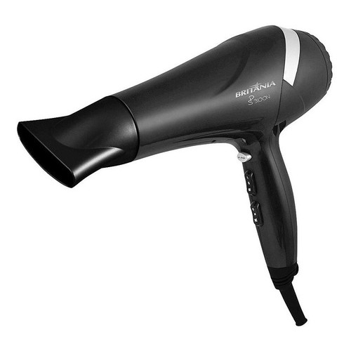 Secador de Cabelos 2000W Com 2 Velocidades Preto SP3100N Britânia - Beauty