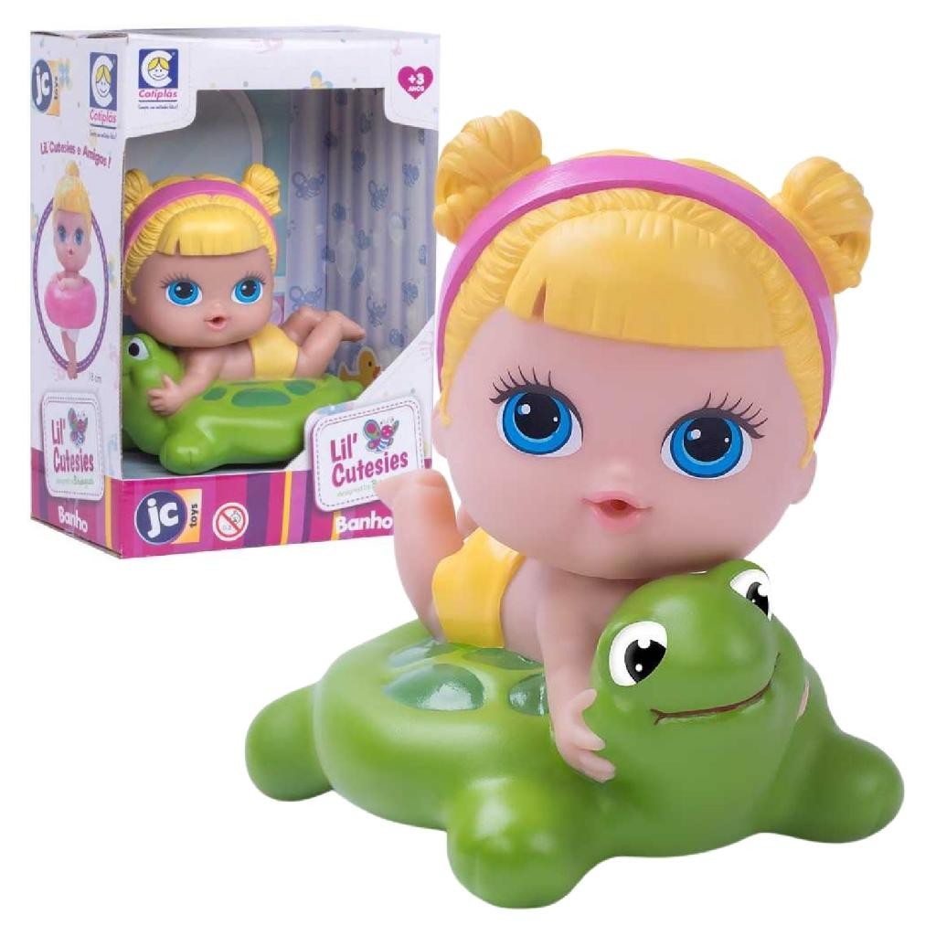 Boneca Lil Cutesies Com Boia Bebe Para Banho Banheira Sortida - Cotiplas em Oferta na Shopee