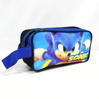 Estojo Infantil Escolar Grande Super Sonic 2 compartilhamentos Menino em Oferta na Shopee