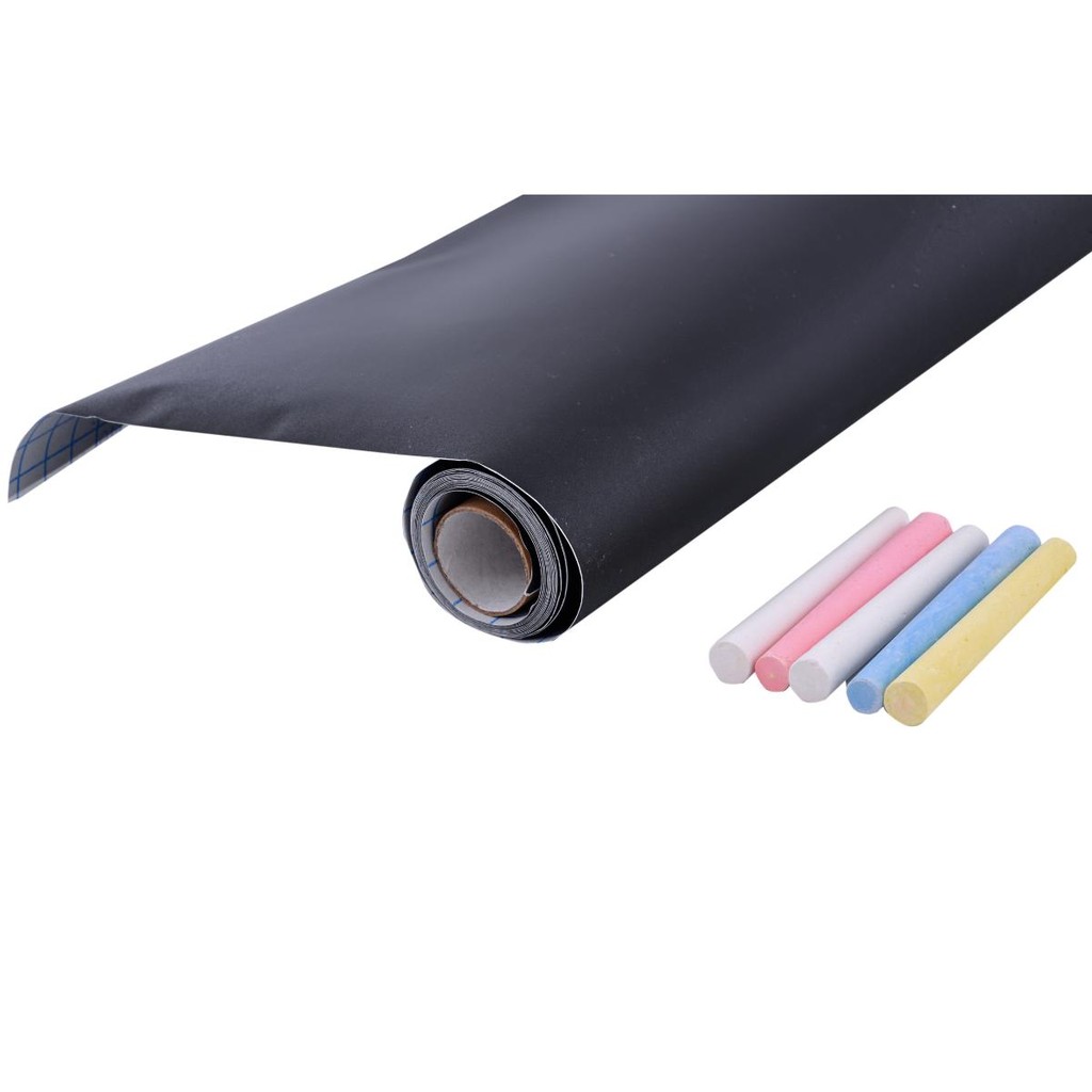 Adesivo Lousa Preto Fosco 2m x 45cm com Giz  Wintac Winpaper
