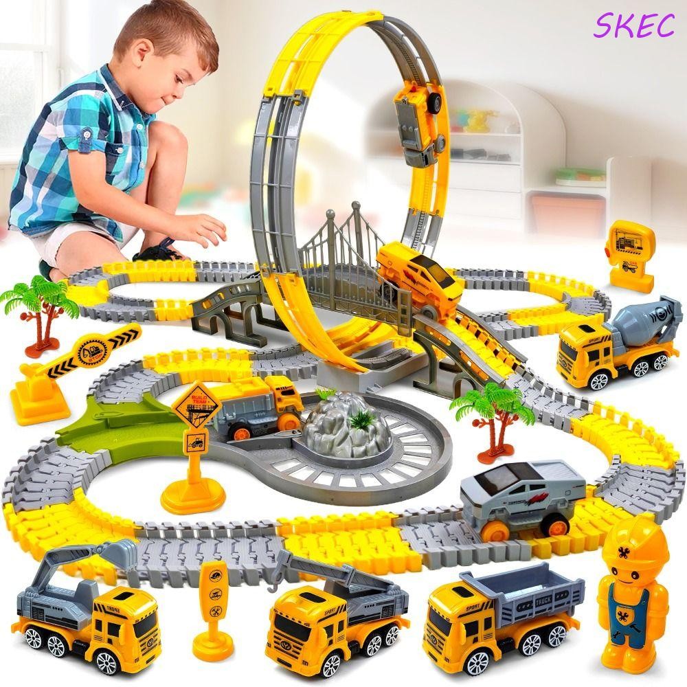 Brinquedo De Pista Elétrica SKEC , Brinquedos Educativos De Trem De Carro De Escalada , Engenharia De Carros Infantis An