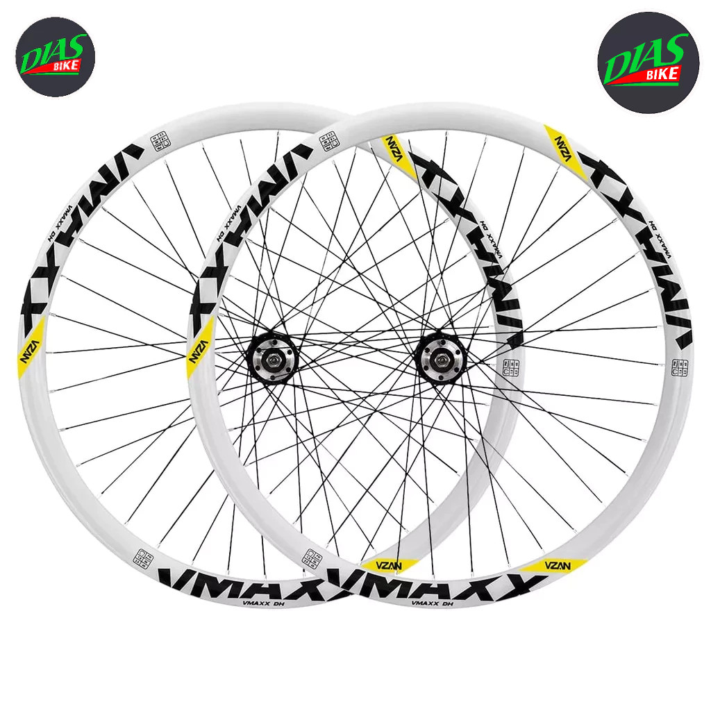 Par de Roda aro 26 Montado Vzan Vmaxx LT Para F. Disco com Cubo de Rosca