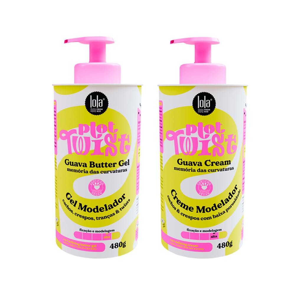 Kit Lola Cosmetics Plot Twist - Creme Modelador 480g e Gel Modelador 480g