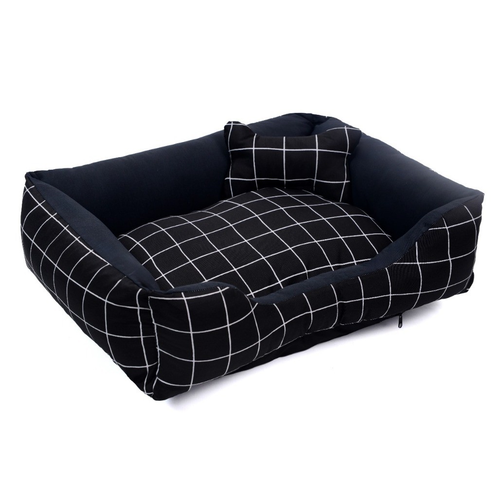 Cama Pet DOG Caminha de Cachorro e Gato Luxo MÉDIO e GRANDE Lavável Fundo Impermeável 100% Algodão + Ossinho em Oferta na Shopee