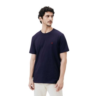 Camiseta masculina algodão world básica hering com bordado