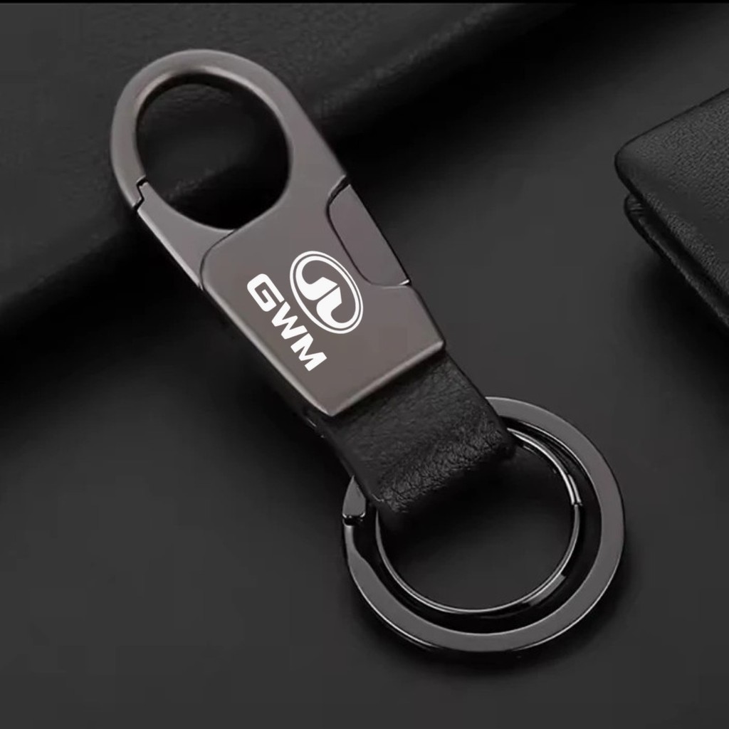 Chaveiro Para GWM Luxo Couro e Metal Haval H6 Poer Ora 03 B