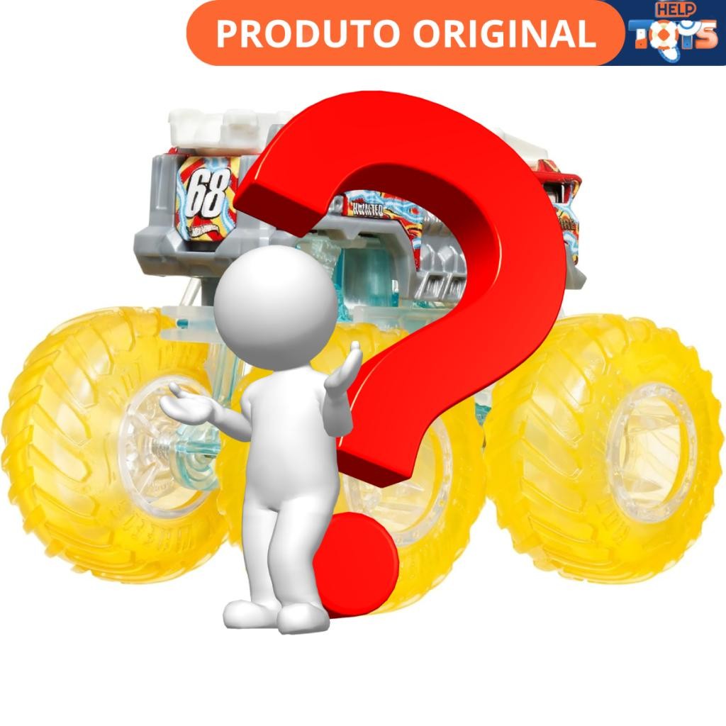 Hot Wheels Monster Trucks Power Smasher Metal Truck Sortido - Mattel