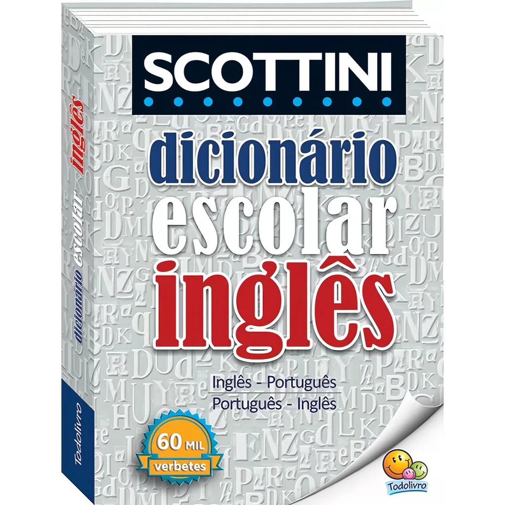 Imagem Scottini - Dicionário Escolar de Inglês - Capa Plástica