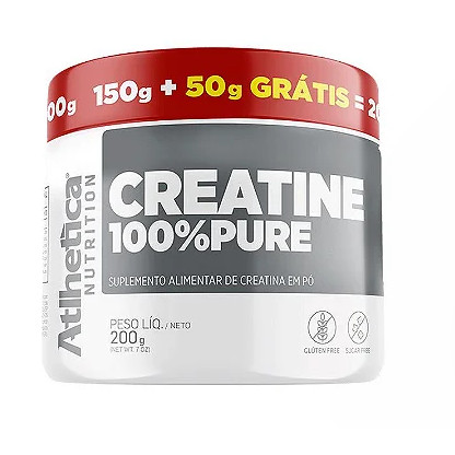 Creatina Pura Athletica Pote 150g + 50g Grátis - Food & Beverages