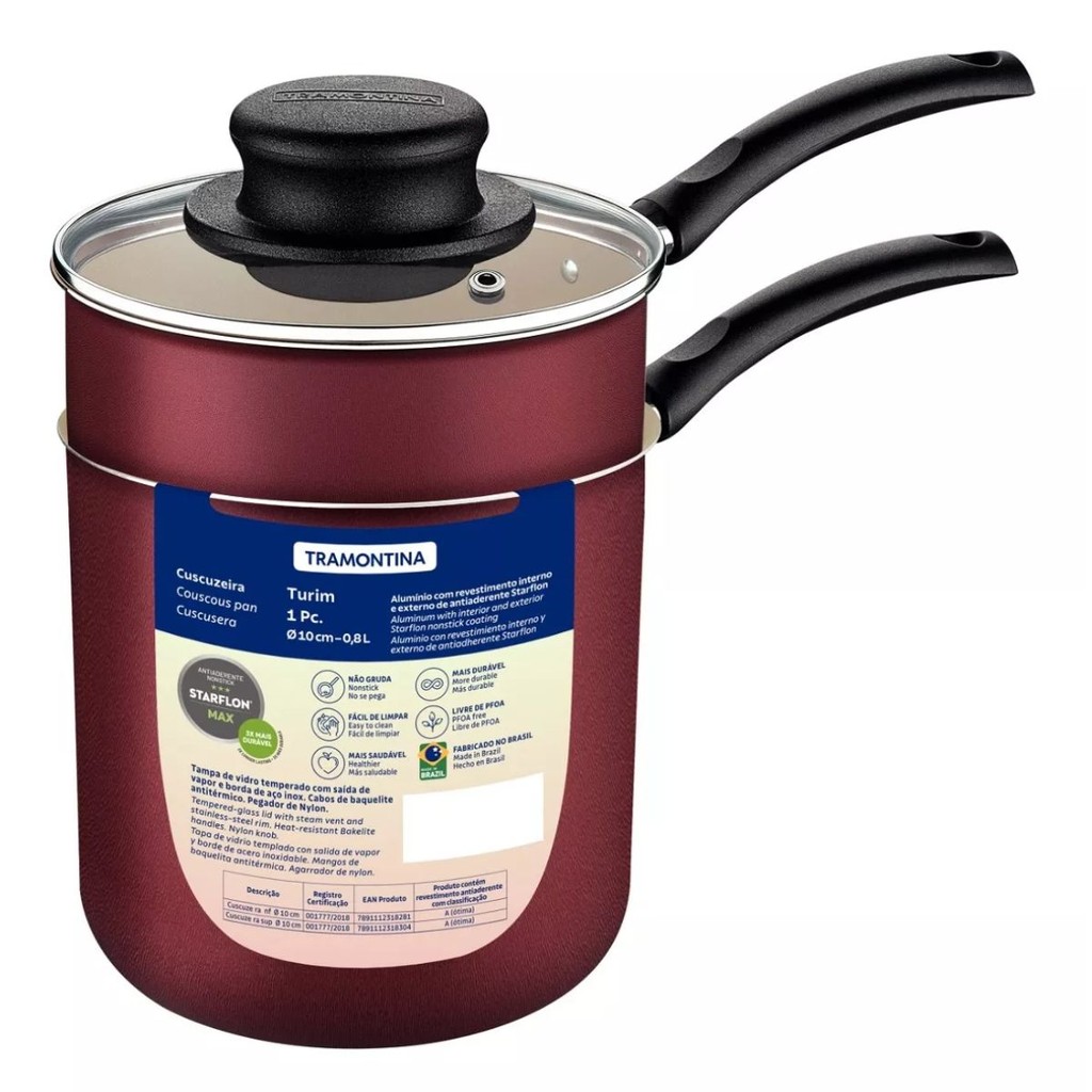 Cuscuzeira Tramontina Individual: Onde Comprar | BuscaProdutos