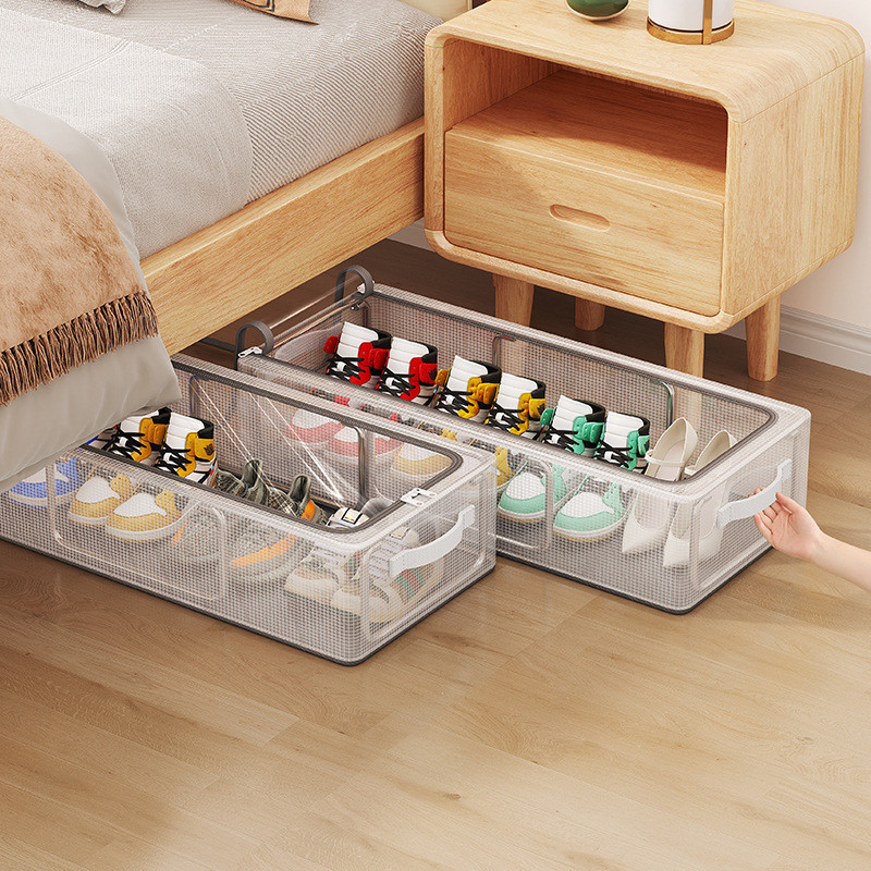 Caixas Organizadoras Para Tênis Sapatos Multiuso Empilhável Tampa Flip em Oferta na Shopee