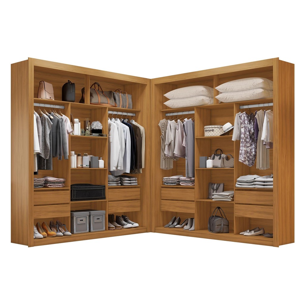 Closet Casal Premium 8 Gavetas 100% MDF Amoudi Móveis