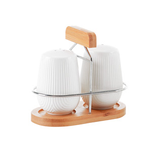 Conjunto Saleiro e Pimenteiro Oásis 90ml Com Suporte em Oferta na Shopee