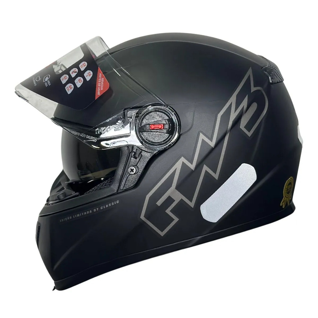 CAPACETE FW3 GTX SV CLASSIC FOSCO