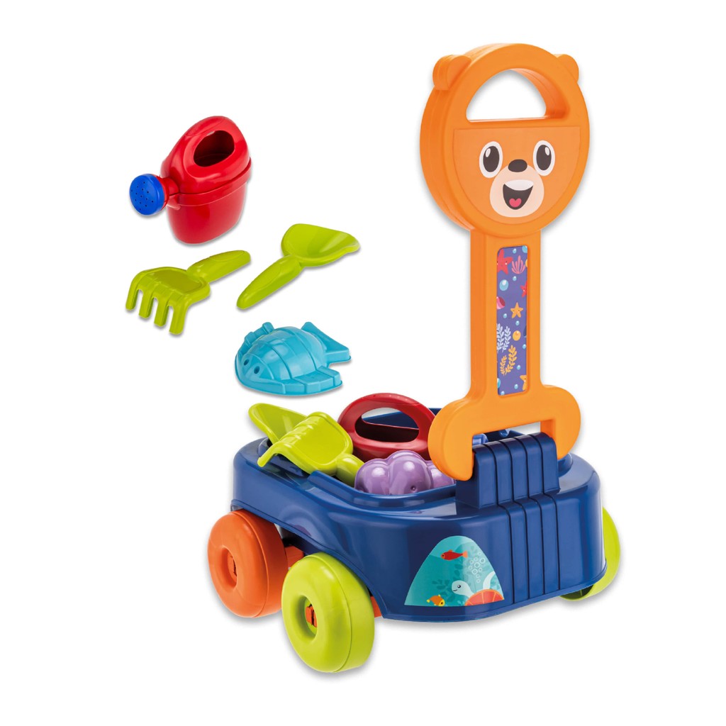 Gulliver Acqua Carrinho de Puxar Urso de Praia