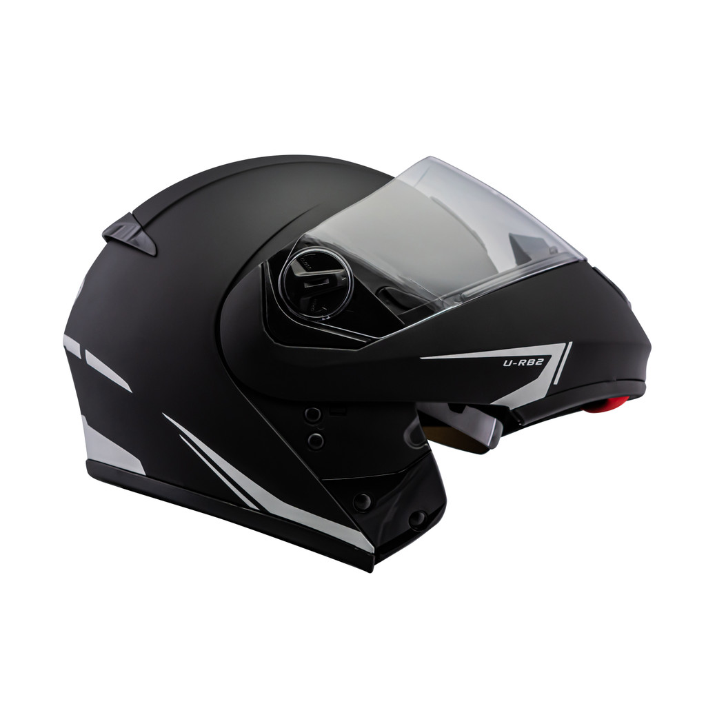 Capacete Articulado Moto Peels Urban U-rb2 L New Classic Preto Fosco Robocop