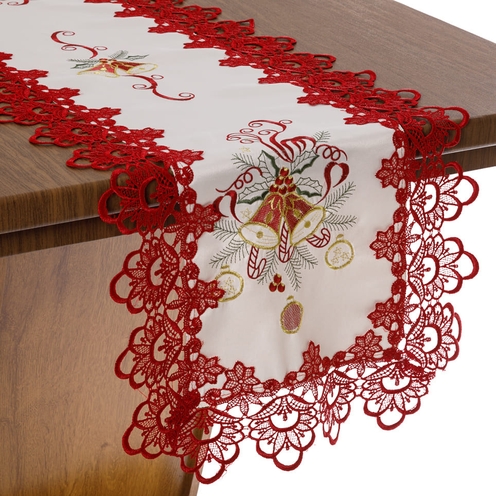 Caminho De Mesa Natalino 40X225Cm Rafimex