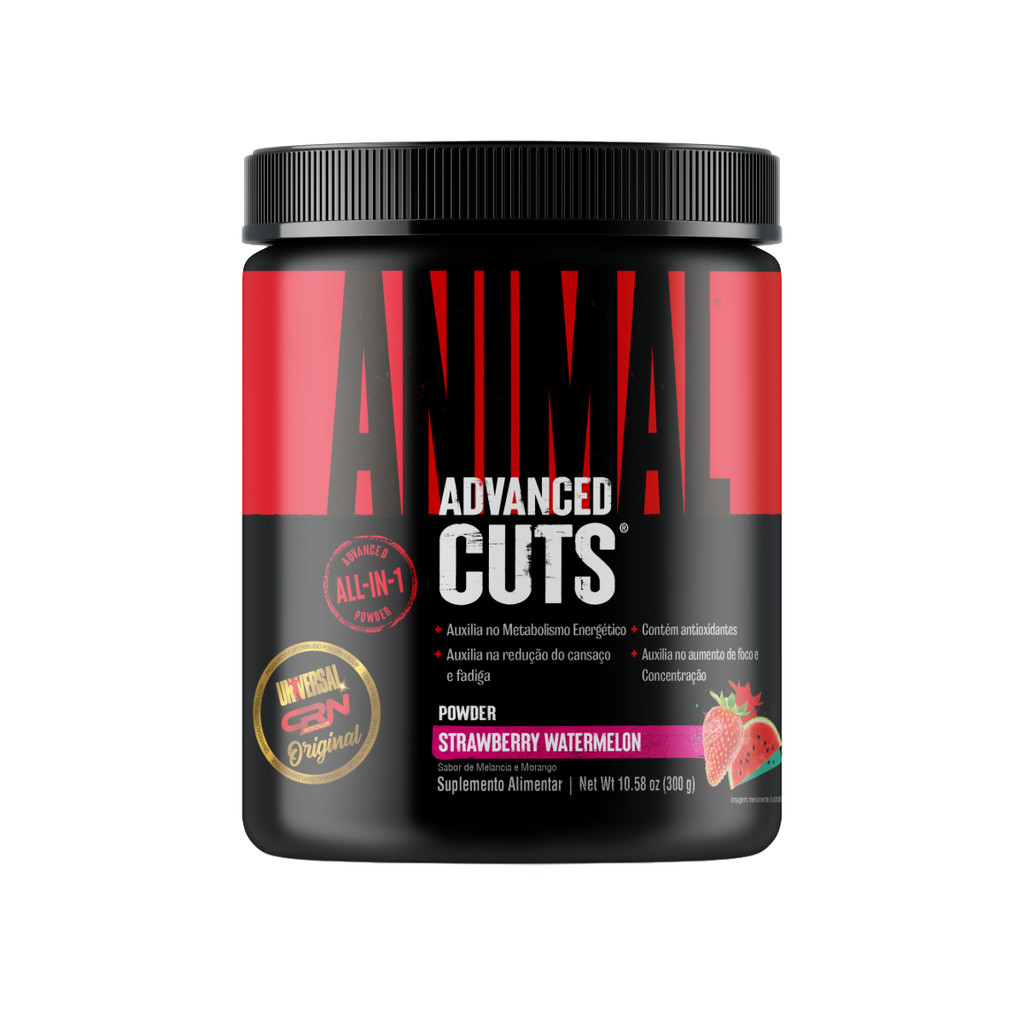 Animal Cuts Powder 300g Morango E Melancia Universal Nutrition Definição Máxima Com Sabor Incrível