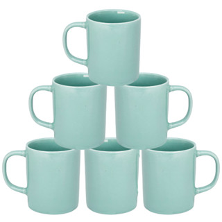 Kit 6 Canecas Retas Porcelana Xicara Chá e Café 100ML em Oferta na Shopee