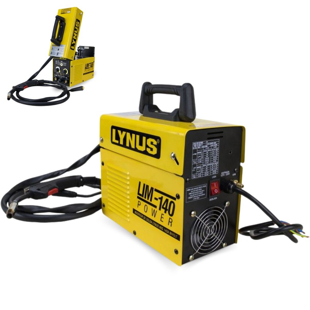 Máquina De Solda Inversora Bivolt Tig Mig Lim-140 Power Lynus 127/220v - Home & Living