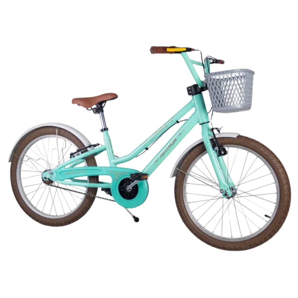 Bicicleta Infantil Aro 20 Mini Antonella Verde Acqua Nathor - 101200160005 em Oferta na Shopee
