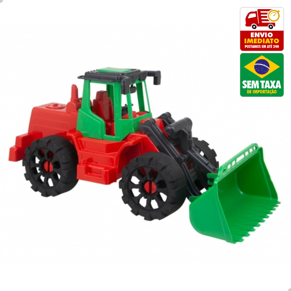 Brinquedo Trator Maquina Carregadeira Premium Kraft Kendy BQ4212S em Oferta na Shopee