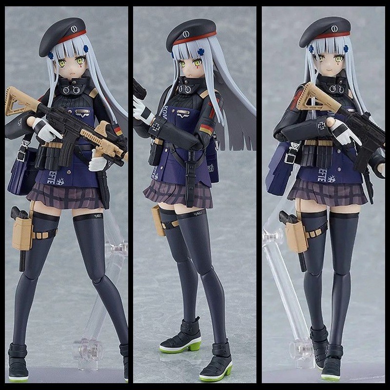 Figura de Ação HK416 Figma de Girls' Frontline, Rifle de Assalto, Figura do Membro do Esquadrão 404 HPMQ