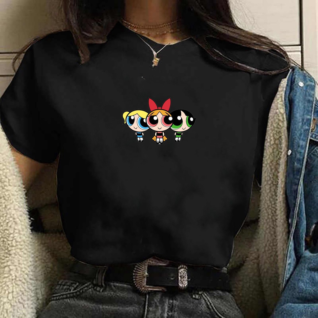 Camiseta Feminina Estampada Meninas Super Poderosas Camisa T-shirt Algodão Pronta Entrega