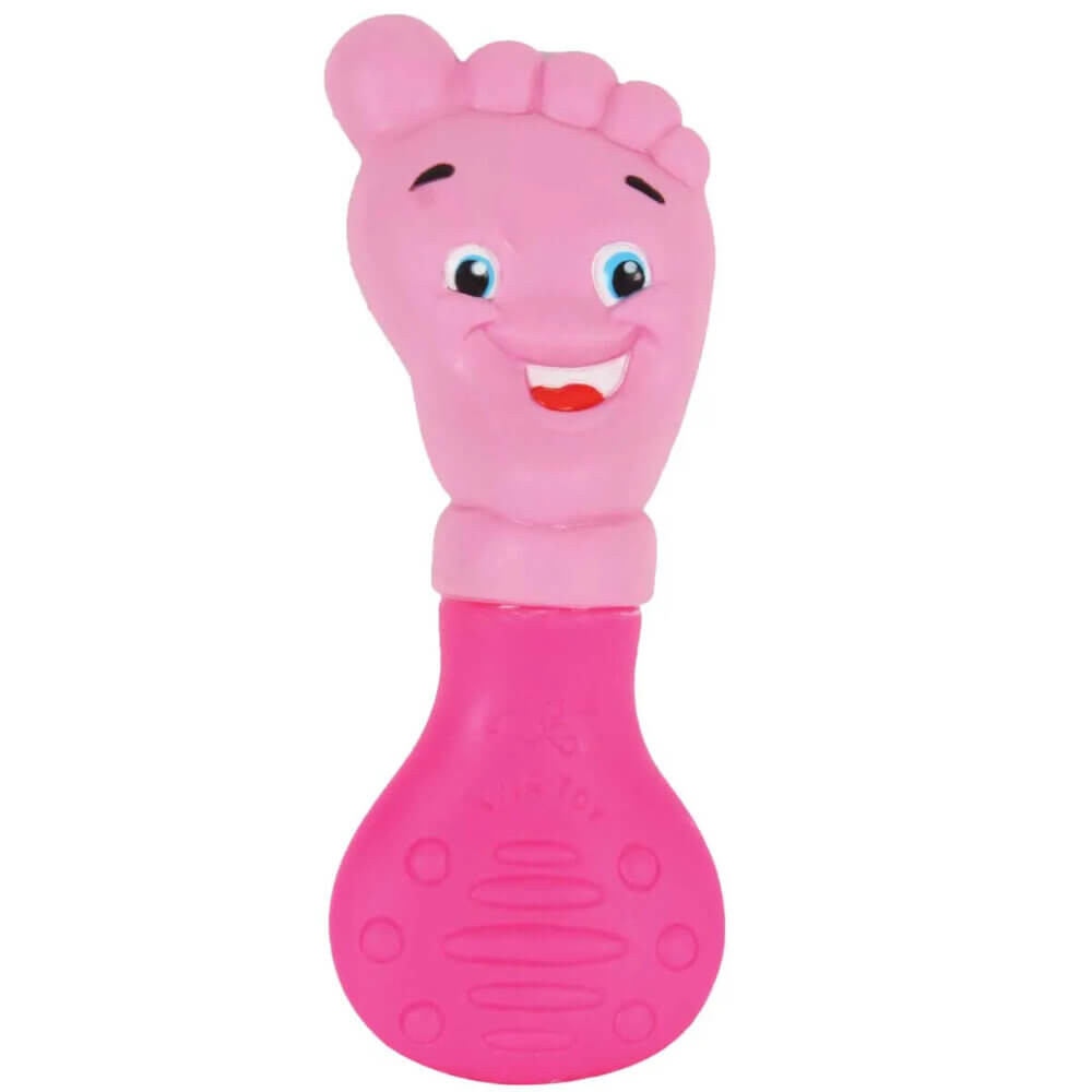 Mordedor Bebê Vila Toy Pezinho Rosa em Oferta na Shopee