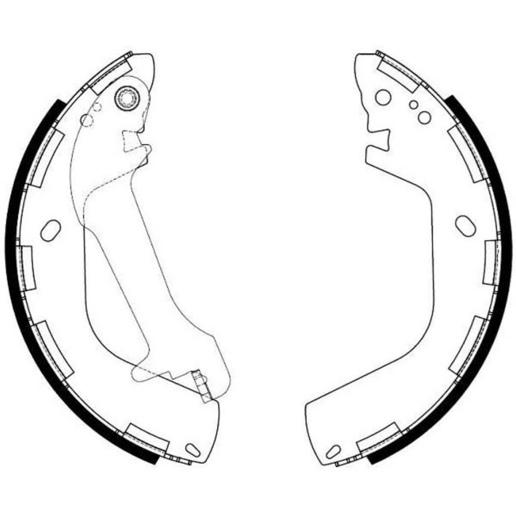 Lona de freio Traseiro Hyundai Tucson 2006 a 2021 SYL 204608