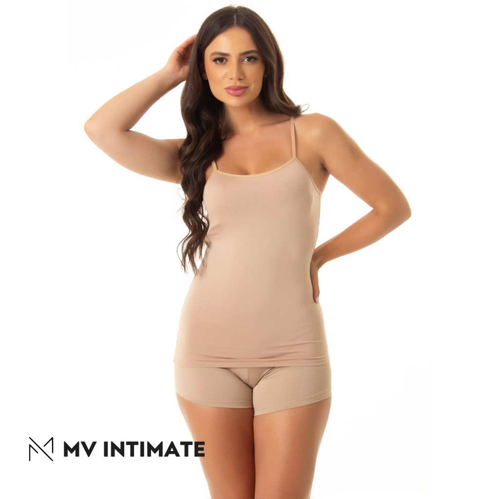 Regata Camiseta Feminina Básica Segunda Pele em Oferta na Shopee