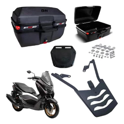 Bagageiro Suporte Baú Nmax 160 2021 A 2026 + Bauleto 35 Litros Stoned