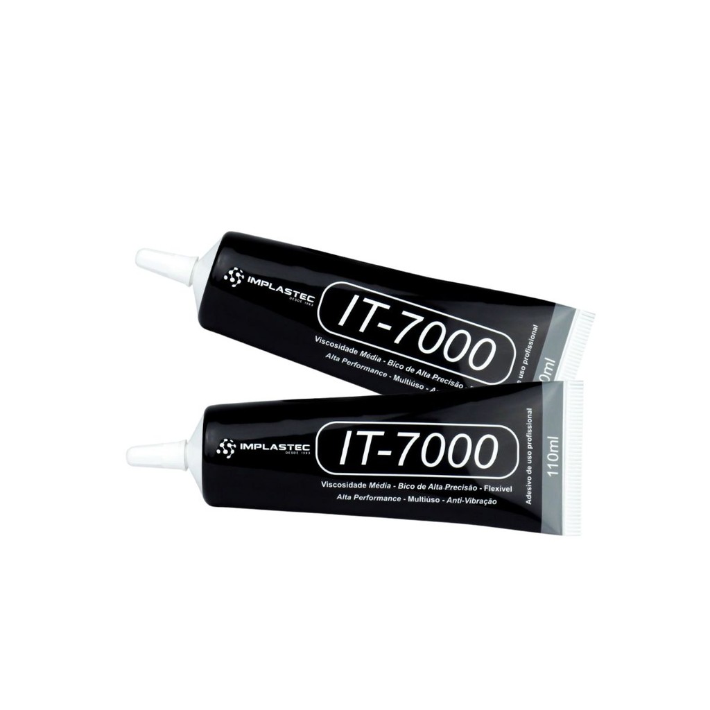 Kit 2 Cola Adesiva Multiuso Implastec IT-7000 110ml em Oferta na Shopee