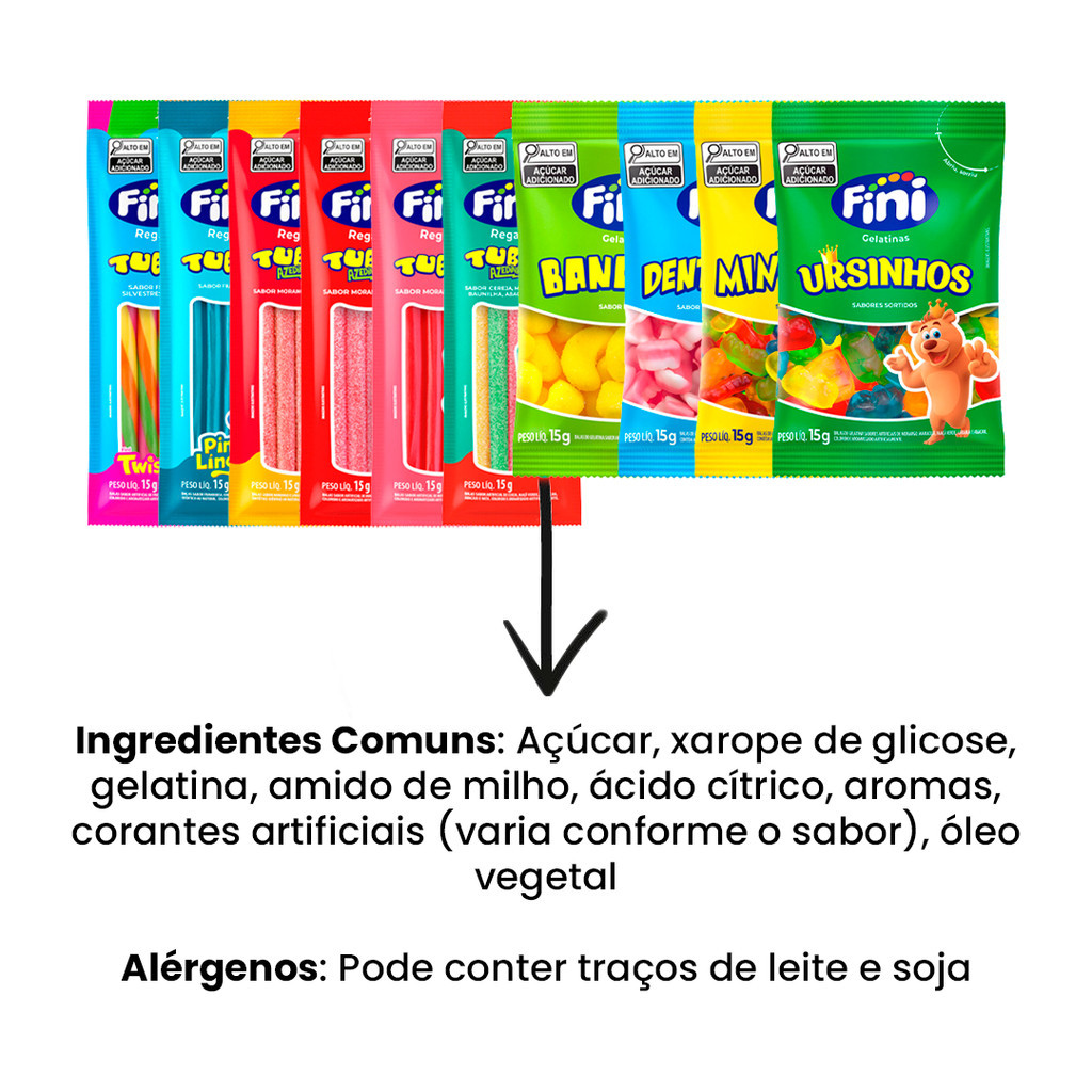 150 Pacotes Bala Fini Sabores Variados