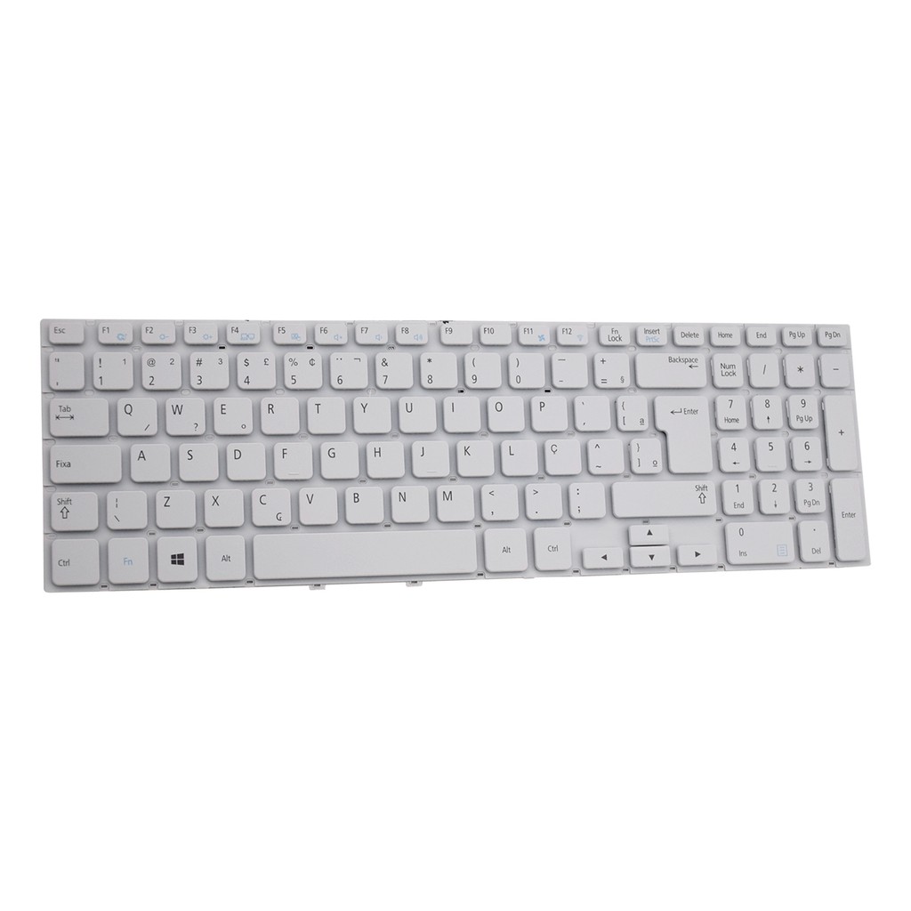 Teclado para Notebook Samsung NP270E5K-XW1BR | Branco ABNT2 - Computers & Accessories