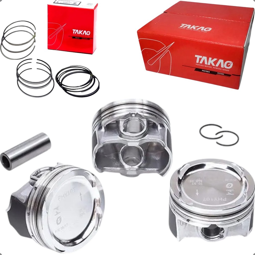 Jogo Pistao Com Aneis Hb20 Hb20s Turbo 1.0 12v 2016 2017 2018 2019 2020 em Oferta na Shopee