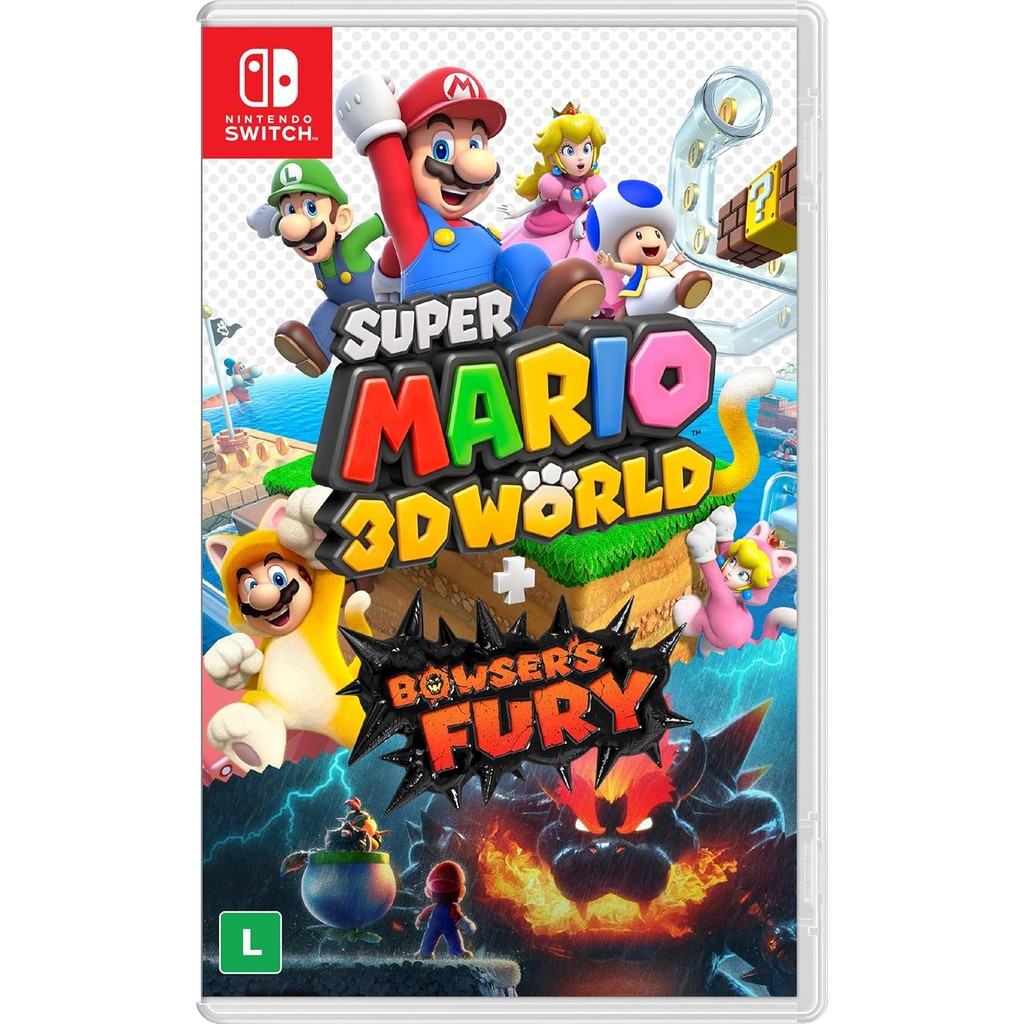 Super Mario 3D World + Bowsers Fury Switch BR Midia Fisica em Oferta na Shopee