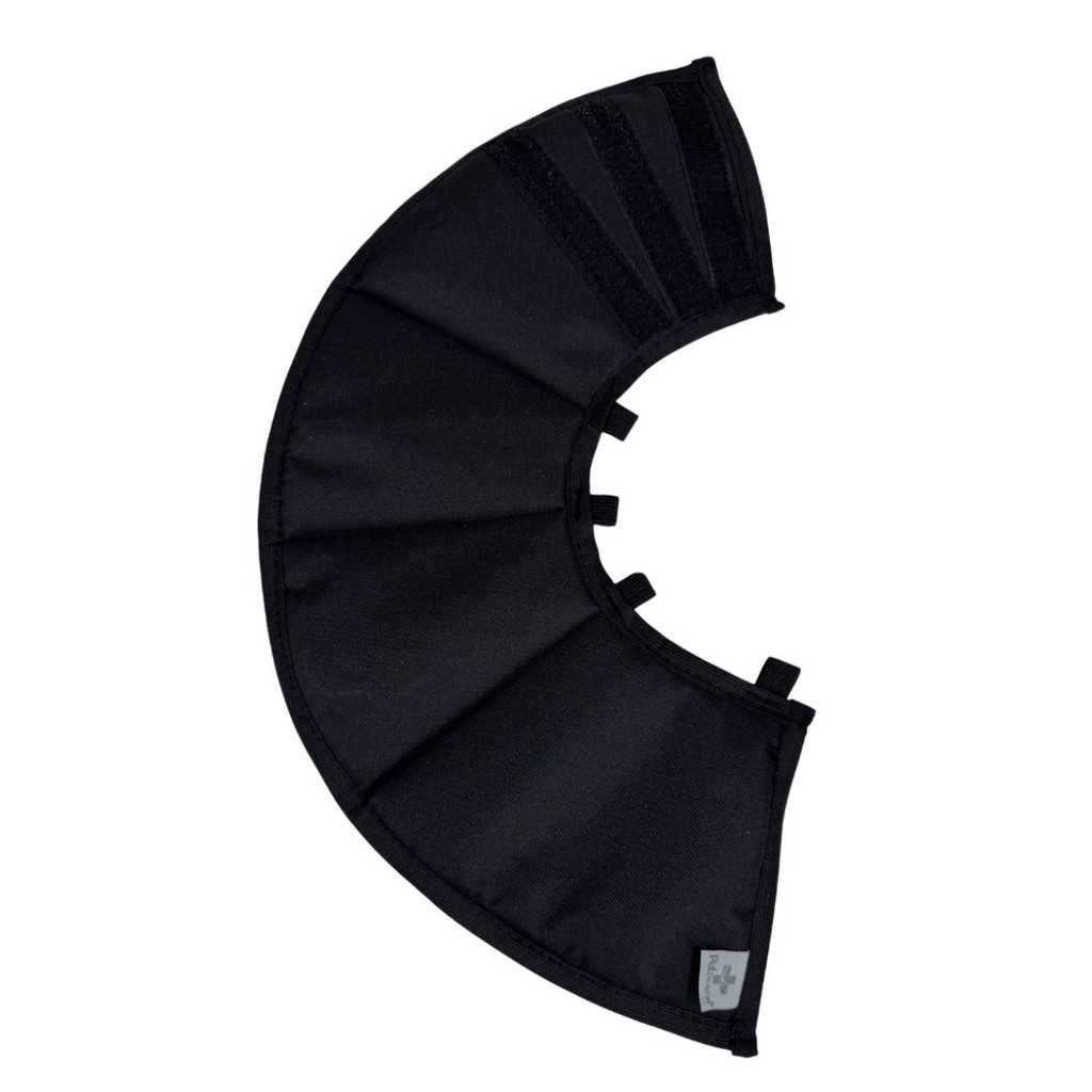 Colar Elizabetano Preto para Cães Pet Designer Tam 4