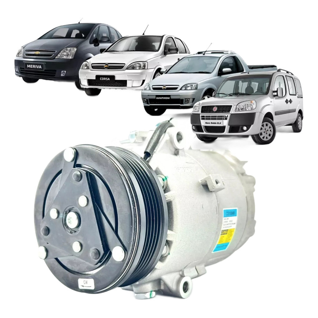 Compressor Ar Punto Sporting/hlx 2007 A 2009 Delphi + Óleo