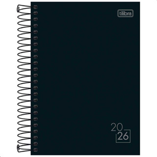 Agenda 2026 Espiral Diária Spice Preta 14 X 20 Cm - Tilibra Planejamento Organização e Anotações em Oferta na Shopee