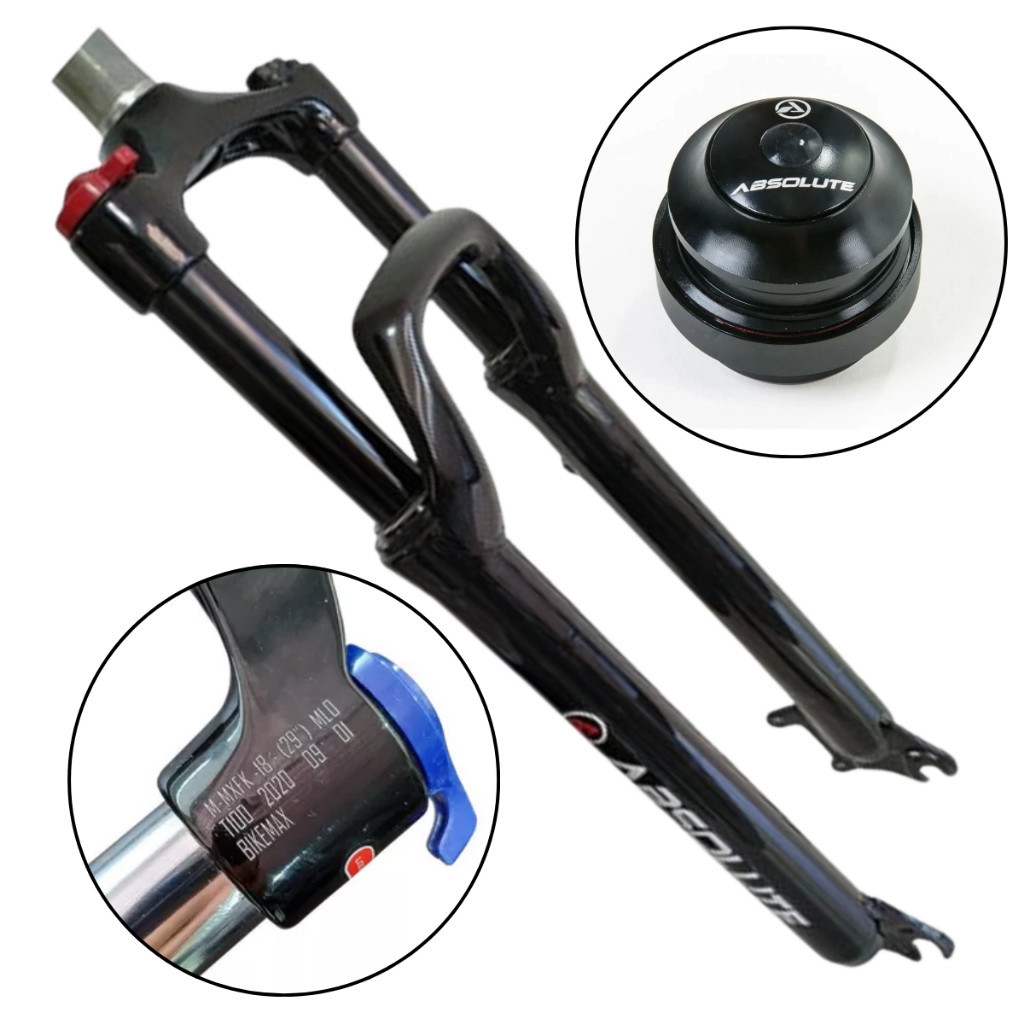 Garfo Suspensão Aro 29 Absolute MXFK-18 Com Trava no Ombro Com Caixa de Direção Mega Over 44/44 B411