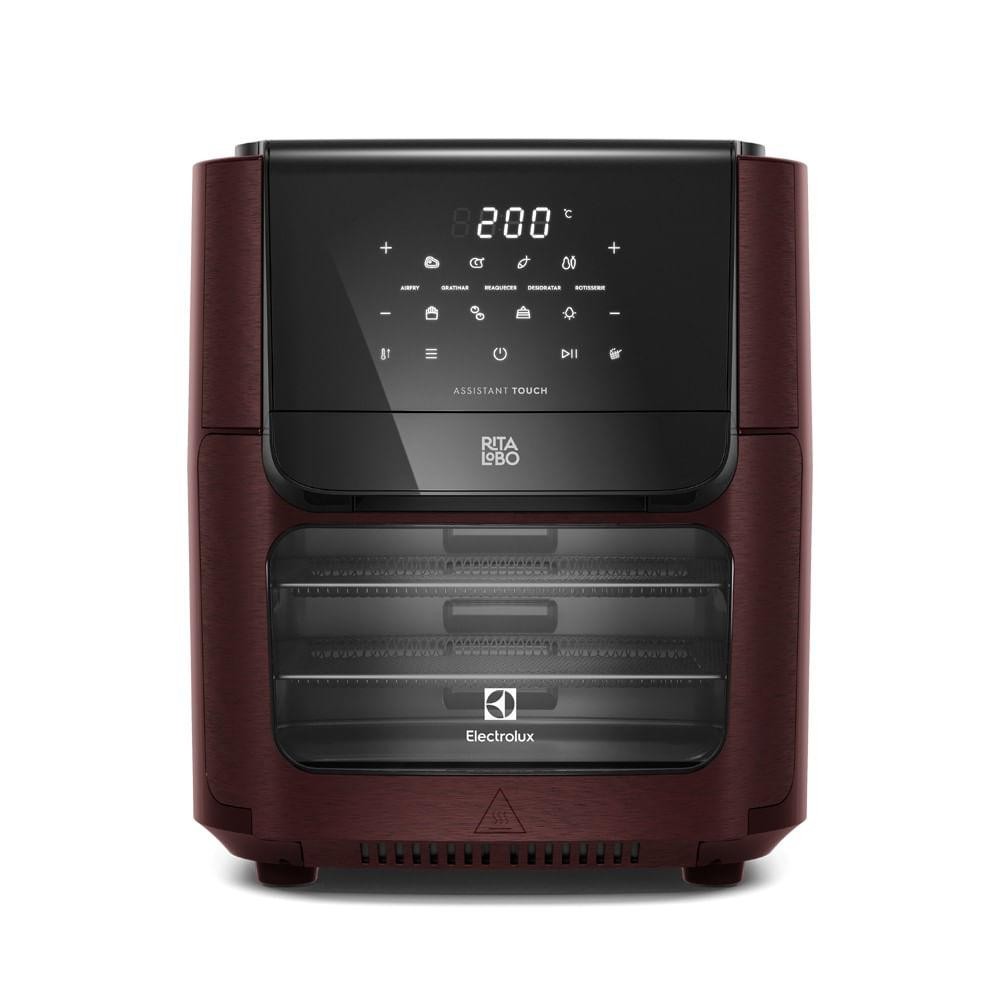 Air Fryer Oven Electrolux por Rita Lobo 12L Digital Vermelha Escura Experience 1700W (EAF91) - Home Appliances