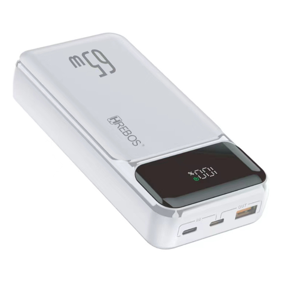 Power Bank Turbo 65w Hrebos 20000mah Com Display Digital