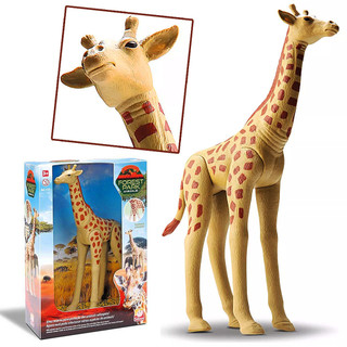 Girafa Brinquedo Animal Realista Articulado Em Vinil 28cm em Oferta na Shopee