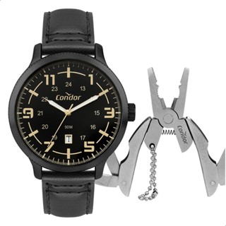 Relógio Masculino Condor Analógico Preto +KIT Ferramentas Marido Namorado Pai Barato CO2115MYU/K5P em Oferta na Shopee