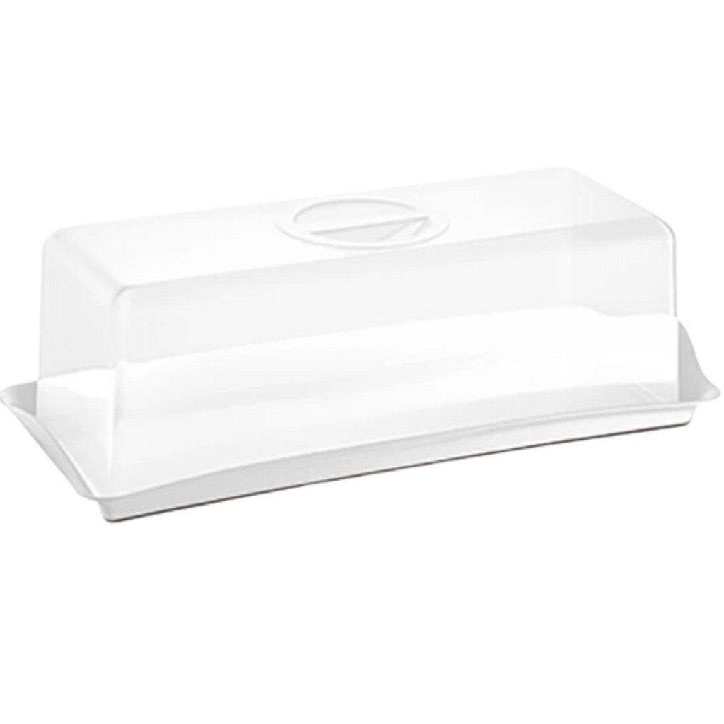 Porta Pão Premium Plástico Uz Utilidades Branco
