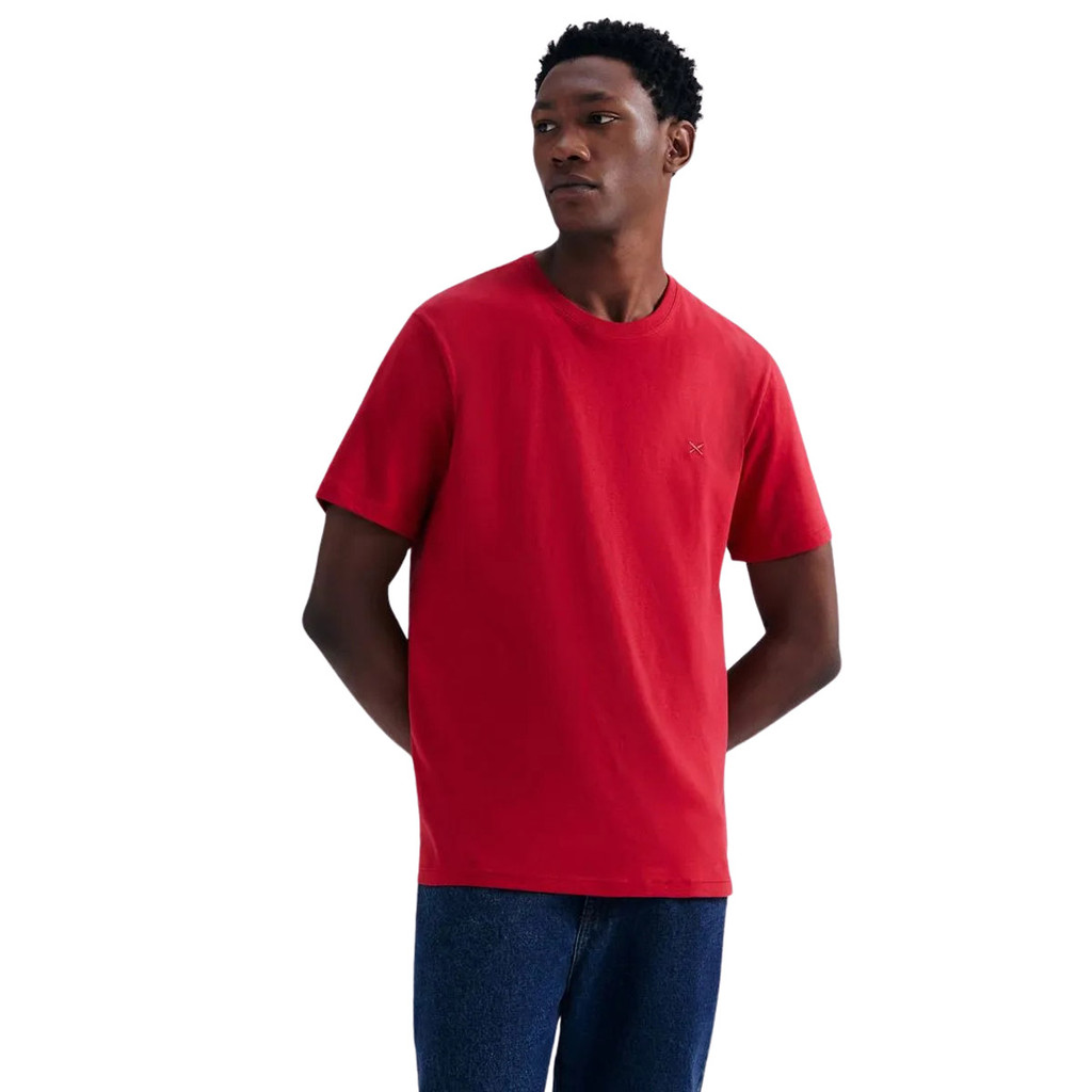 Camiseta Masculina Hering World Com Bordado Vermelho